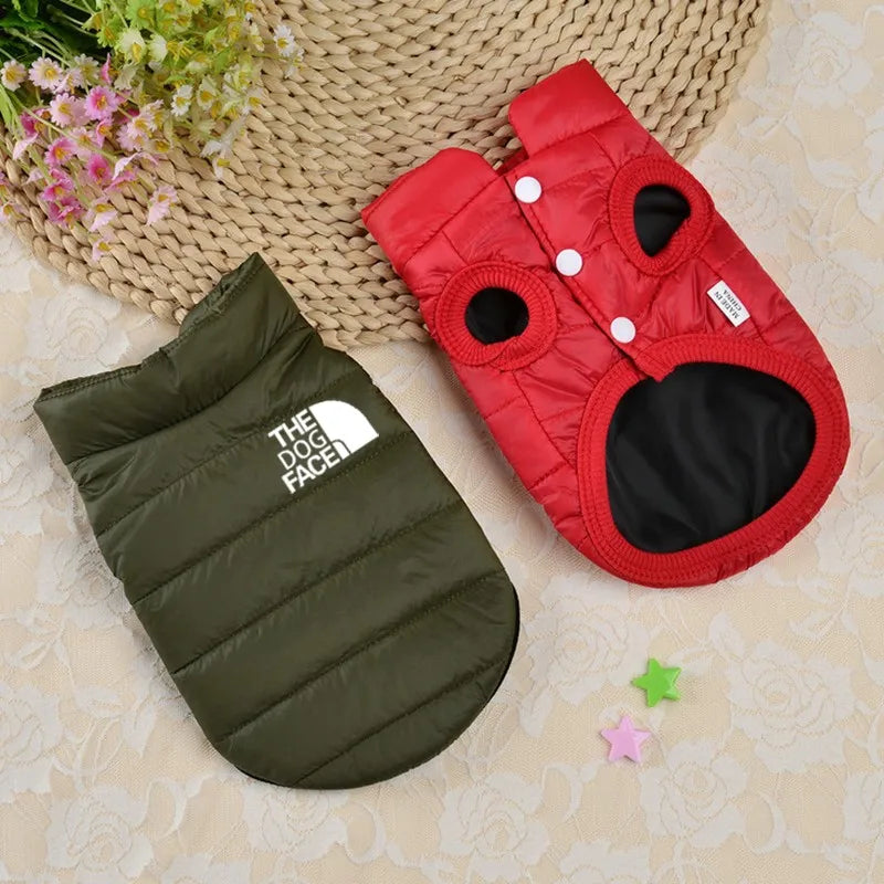 Double Sided Dog Coat Winter Warm Pet Dog Clothes for Small Medium Dogs Vest Chihuahua Clothing Soft Puppy Costumes Ropa Perro