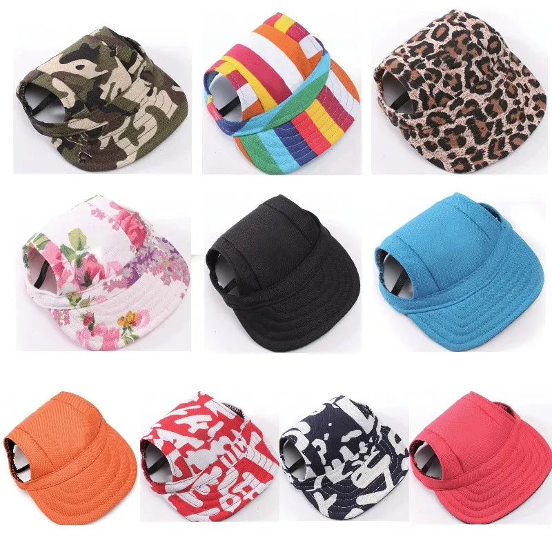 Pet Hat Dog Hat Baseball Hat Summer Canvas Dog Cap Only for Small Pet Dog Outdoor Accessories Outdoor Hiking Sports