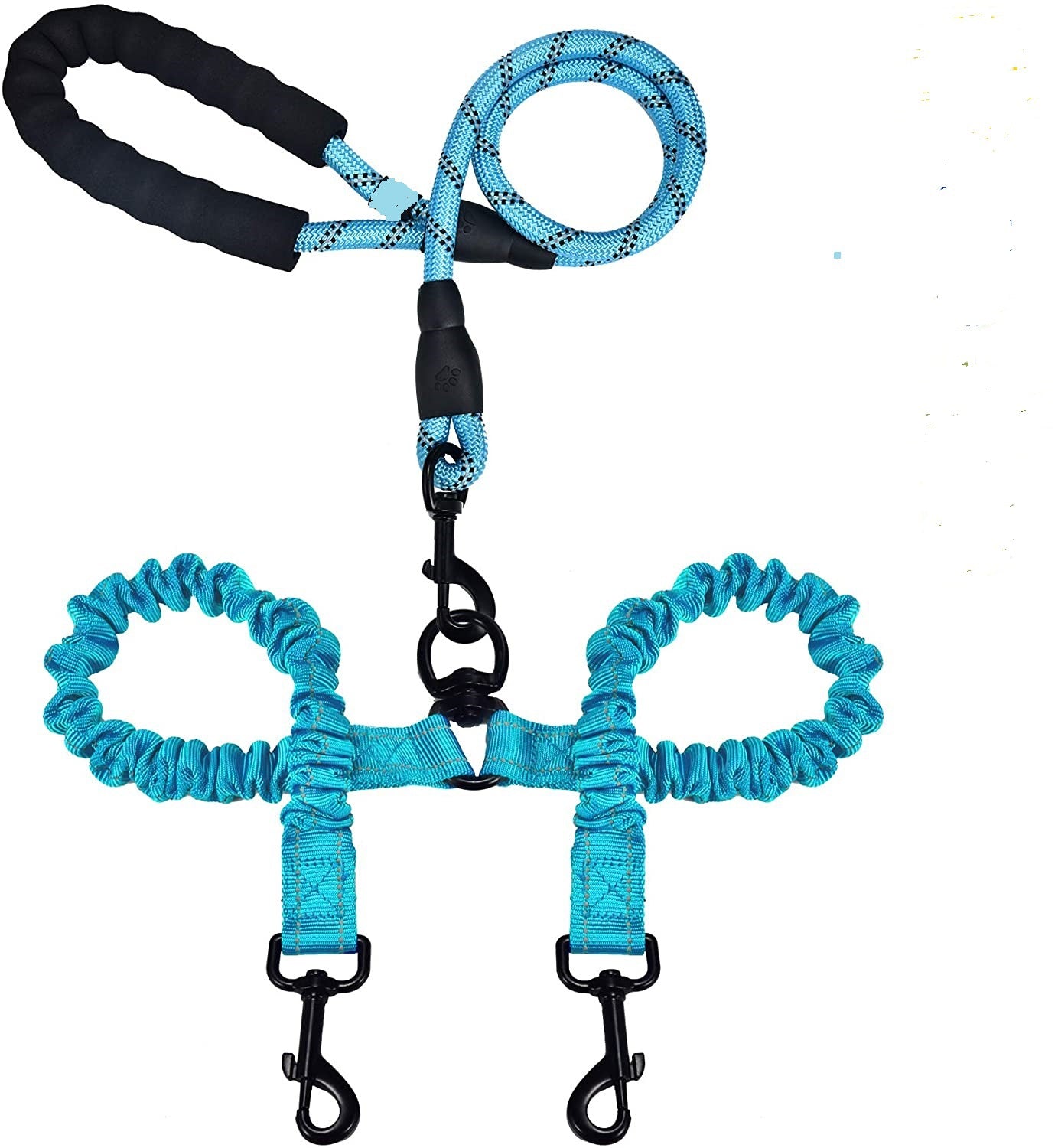 Explosion-Proof Double-Headed Pet Leash with Luminous