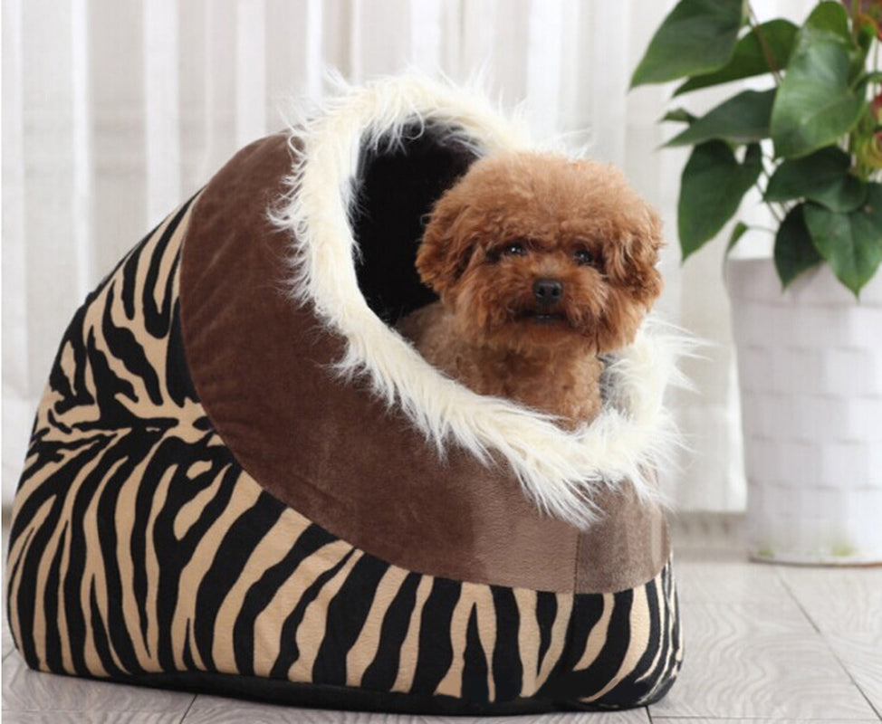 Leopard Kennel Cat Litter Cat House Dog House Dog Bed Cat Bed Pet Bed Supplies