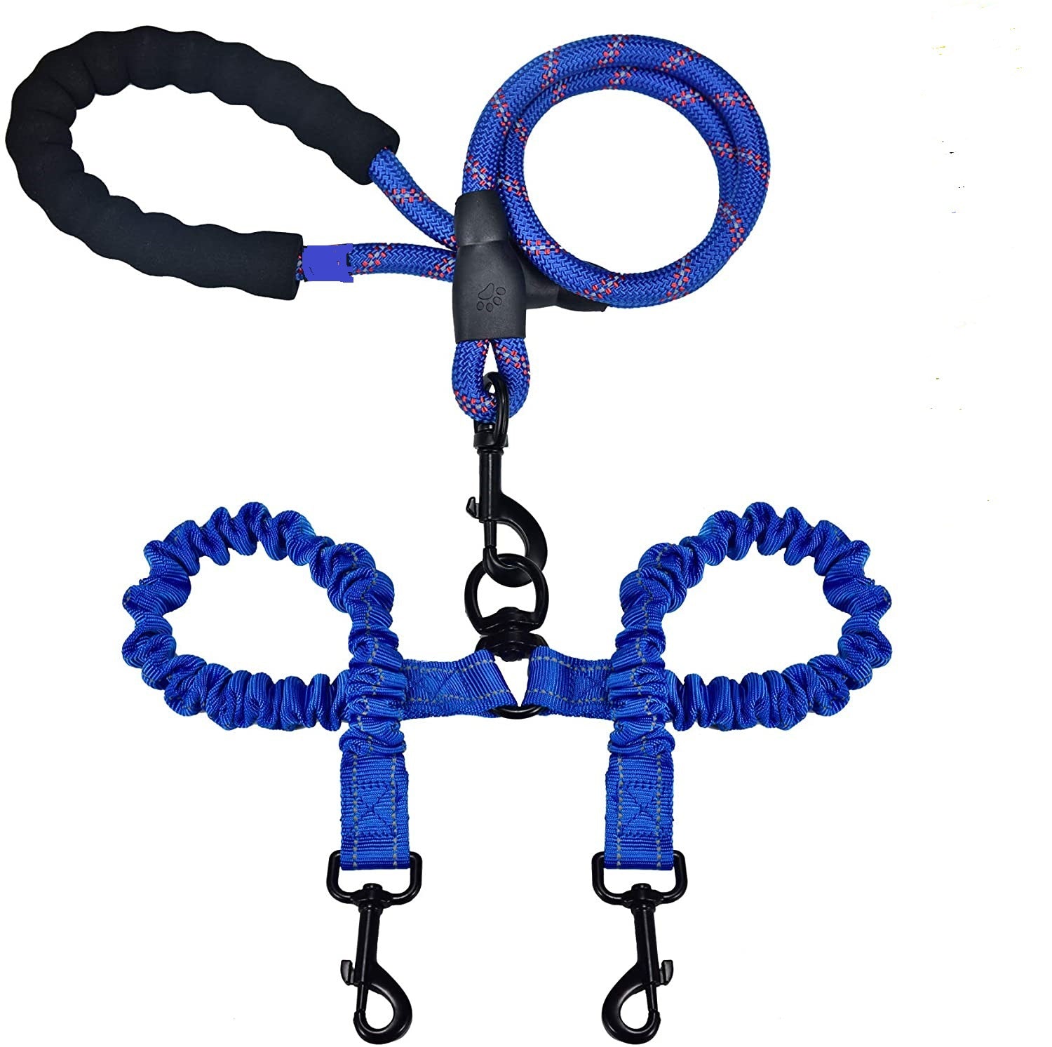 Explosion-Proof Double-Headed Pet Leash with Luminous