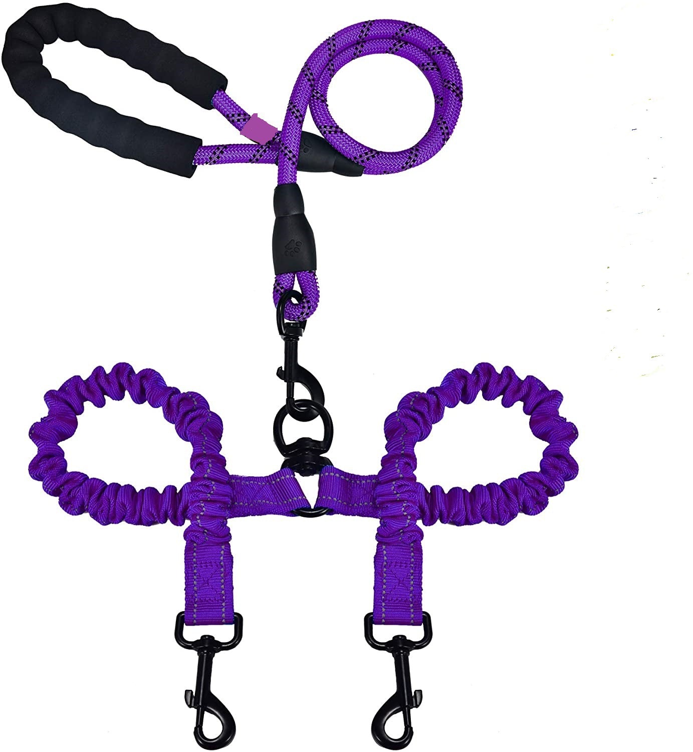 Explosion-Proof Double-Headed Pet Leash with Luminous